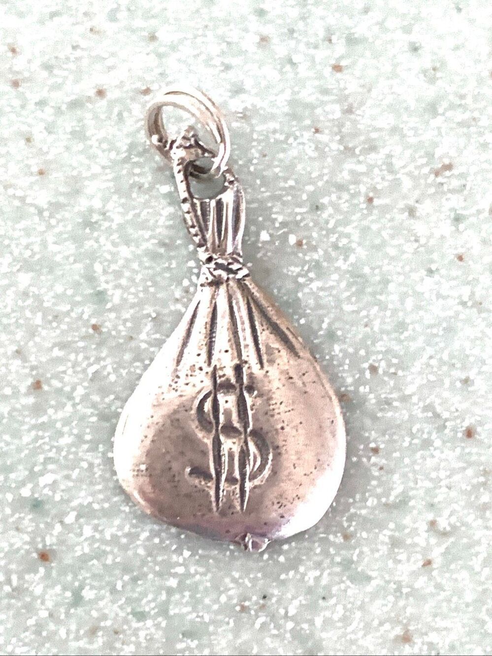 Money Bag Sterling Silver Jewelry Charm #dollars